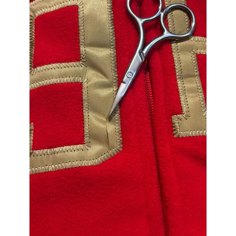 NFL San Francisco 49ers full zip fleece hoodie jacket‎ mens SF Red sz M football